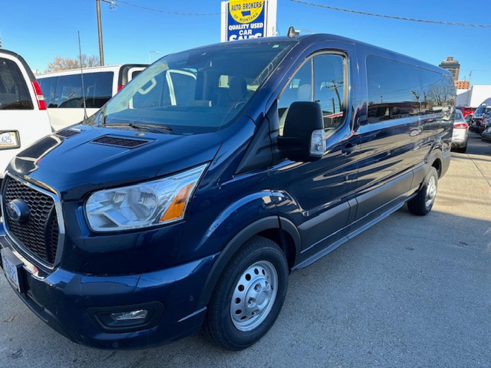 2022 BLUE /Charcoal Gray Ford Transit (1FBAX9Y8XNK) with an 3.5 engine, Automatic transmission, located at 3200 1st Avenue North, Billings, MT, 59101, (406) 245-9055, 45.779270, -108.510742 - This is One of Our 15 Passenger Vans Available for Sale or Rent. Dual Power Seats, Tilt Steering, Cruise Control, Front & Rear Air Conditioning, Power Windows, Power Door Locks, Privacy Glass, Extended Fuel Capacity, Tow Package, All Wheel Drive and Much More! CarFax Dealer Auto Brokers of Monta - Photo #5